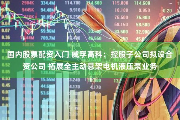 国内股票配资入门 威孚高科：控股子公司拟设合资公司 拓展全主动悬架电机液压泵业务